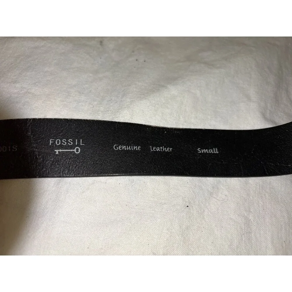 Fossil Black Genuine Leather Women's‎ Belt, Small, 36 1/2x1 3/8